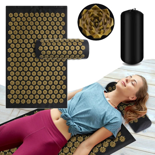 Spiky Bliss Acupuncture Yoga Mat Grey Green